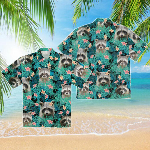 Raccoon Hawaiian Shirt