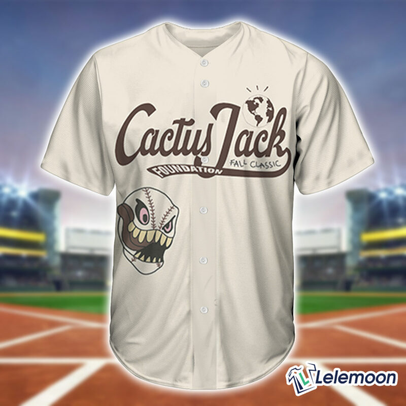 Travis Scott Cactus Jack Foundation Fall Classic Baseball Jersey Travis Scott Cactus Jack Foundation Fall Classic Baseball Jersey