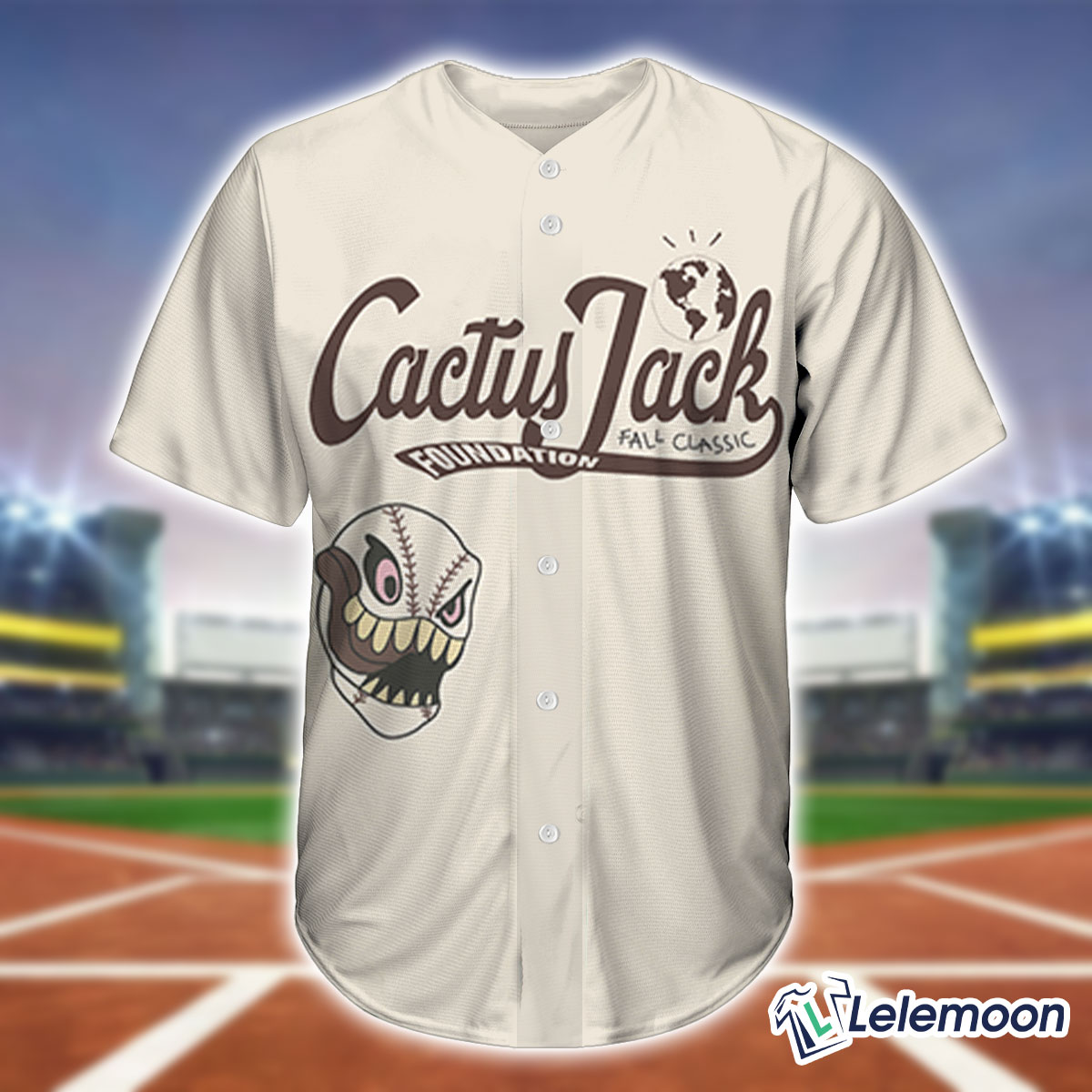 Travis Scott Cactus Jack Foundation Fall Classic Baseball Jersey   Lelemoon