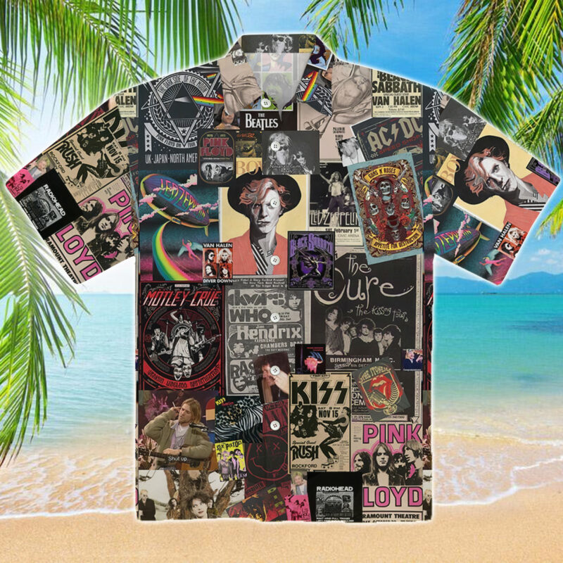  80s Music Rock Band Hawaiian Shirt