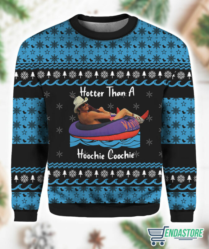 Alan Jackson Hotter Than A Hoochie Coochie Ugly Christmas Sweater