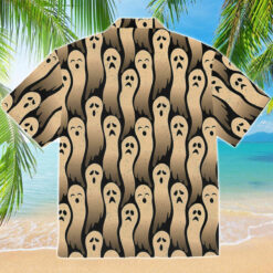 Halloween Ghost Print Hawaiian Shirt $36.95