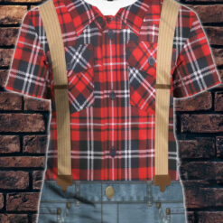 Halloween Lumberjack Costume All Over Adult T-Shirt
