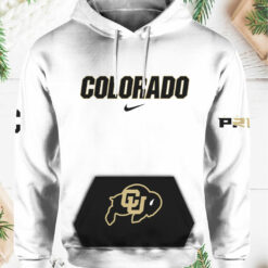 Jc On Deion Sanders Colorado Buffaloes white Hoodie