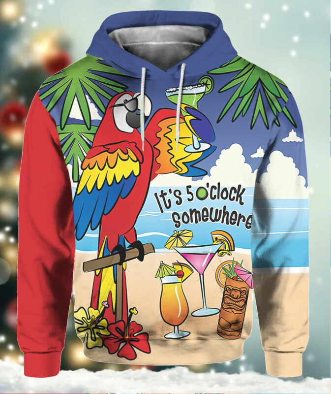 Jimmy Margaritaville It's 5 O'clock Somewhere Funny Hoodie Jimmy Margaritaville It's 5 O'clock Somewhere Funny Hoodie
