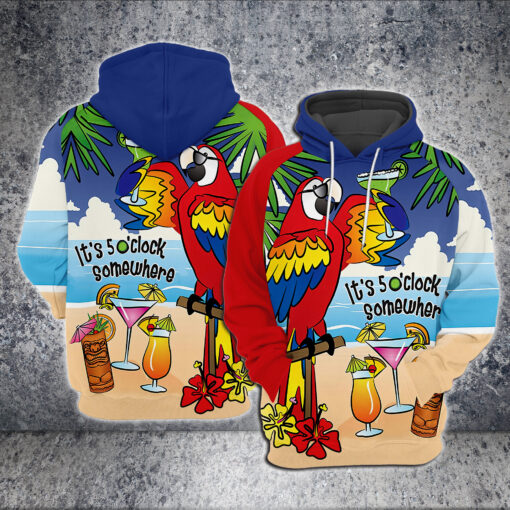 Jimmy Margaritaville It's 5 O'clock Somewhere Funny Hoodie