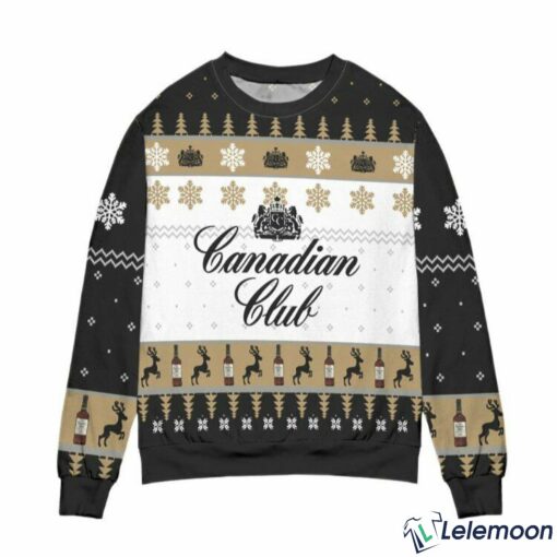 Canadian Club Snowflake Ugly Christmas Sweater $41.95