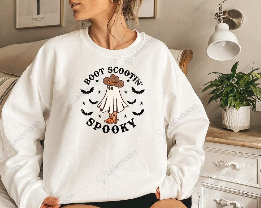Cowboy Ghost Boot Scootin Spooky T-shirt, Sweatshirt Cowboy Ghost Boot Scootin Spooky T-shirt, Sweatshirt