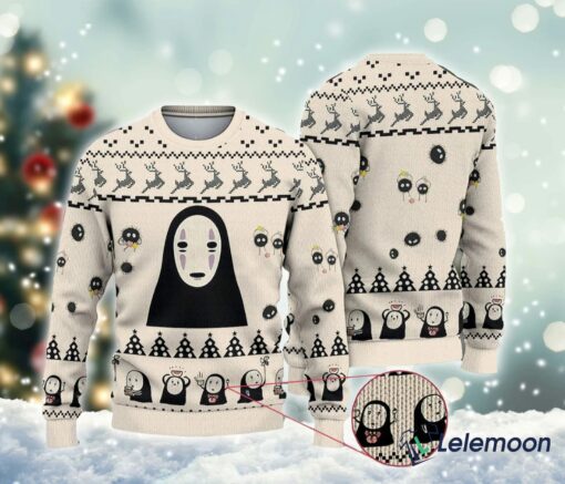 Cute Kaonashi No Face Ugly Xmas Sweater