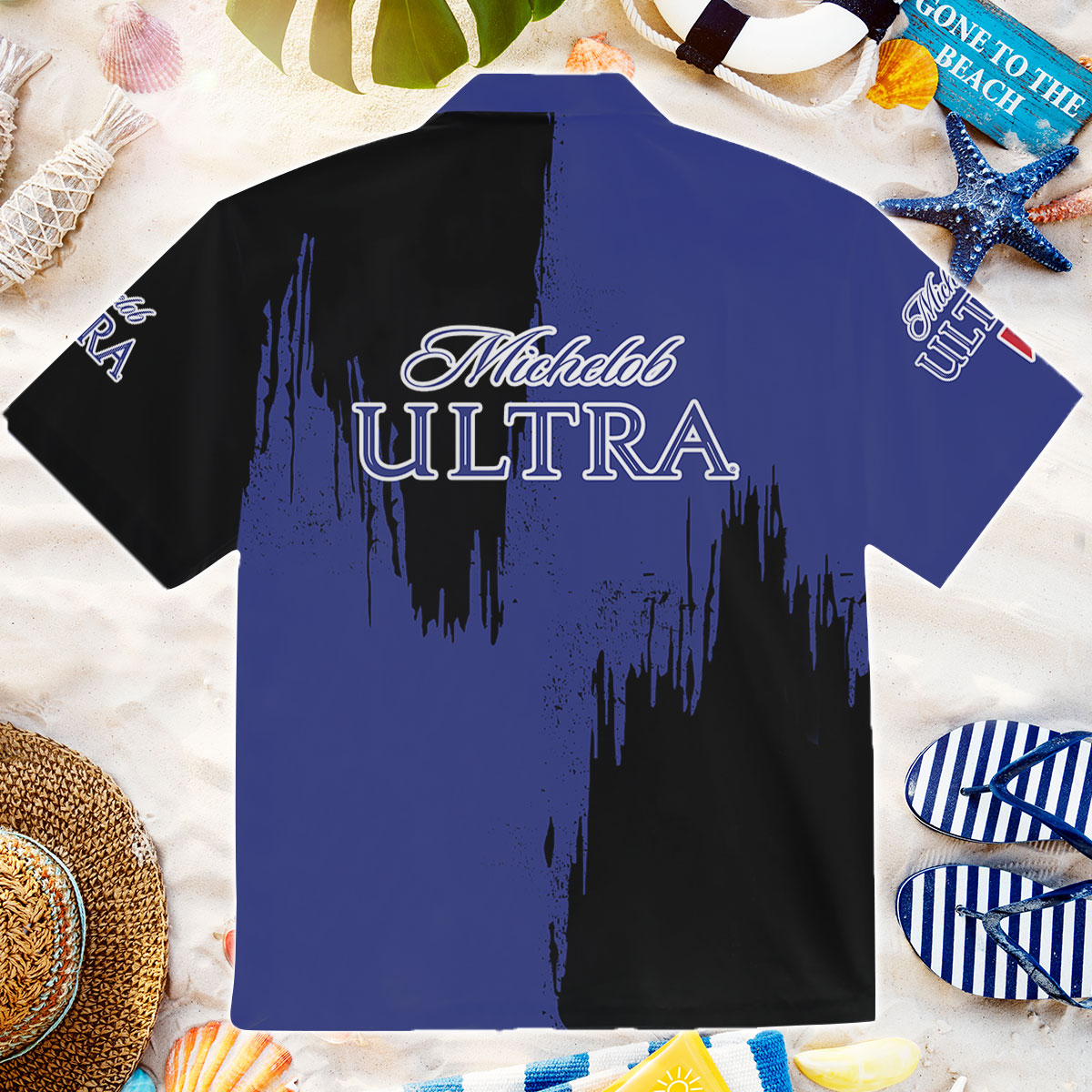Michelob Ultra Blue Hawaiian Shirt Lelemoon