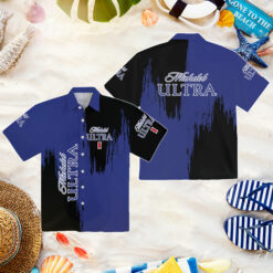 Michelob Ultra Blue Hawaiian Shirt