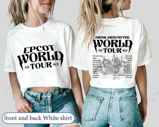 Epcot World Tour 1982 Shirt, Drink Around The World Tee