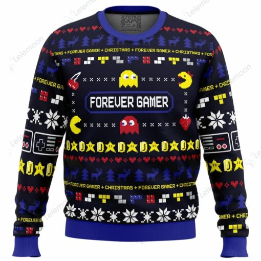 Forever Gamer Christmas Pac-Man Christmas Sweater