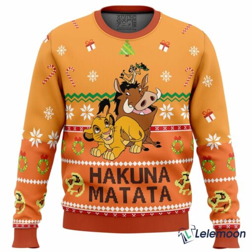 Hakuna Matata Christmas Sweater $41.95