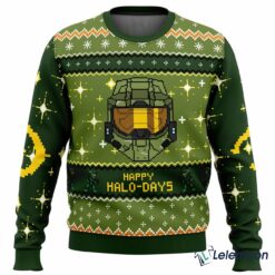 Happy Halo-Days Halo Ugly Christmas Sweater