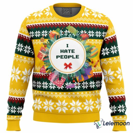 I Hate People Parody Christmas Sweater