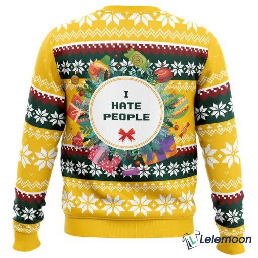 I Hate People Parody Christmas Sweater $41.95