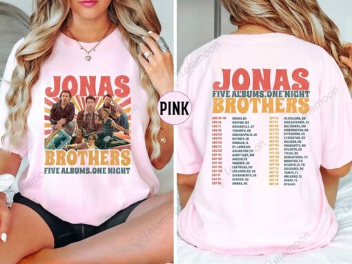 Jonas Brothers Five Albums One Night Tour Shirt