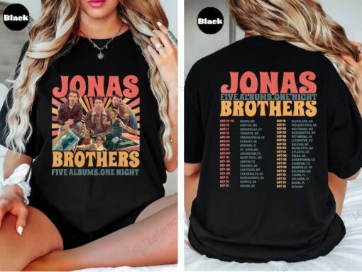 Jonas Brothers Five Albums One Night Tour Shirt