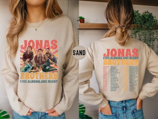 Jonas Brothers Five Albums One Night Tour Shirt $24.95