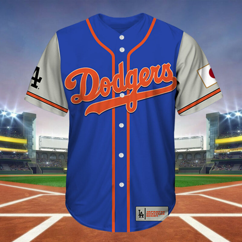 Japanese Heritage Night 2023 Baseball Jersey Los Angeles Dodgers