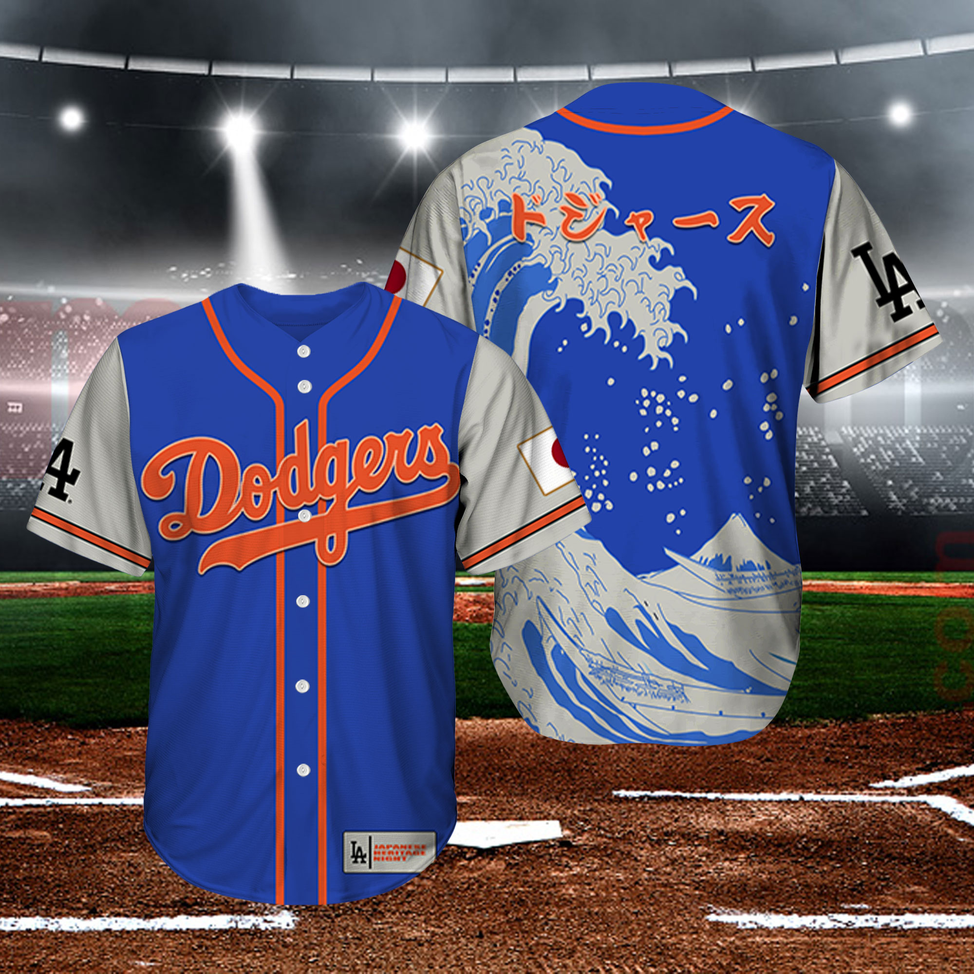 Japanese Heritage Night 2023 Baseball Jersey Los Angeles - Lelemoon