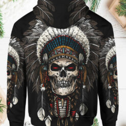 Native American Skull Headdress Men's All Over Print Hoodie