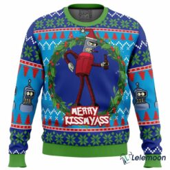 Merry Kissmyass Futurama Christmas Sweater