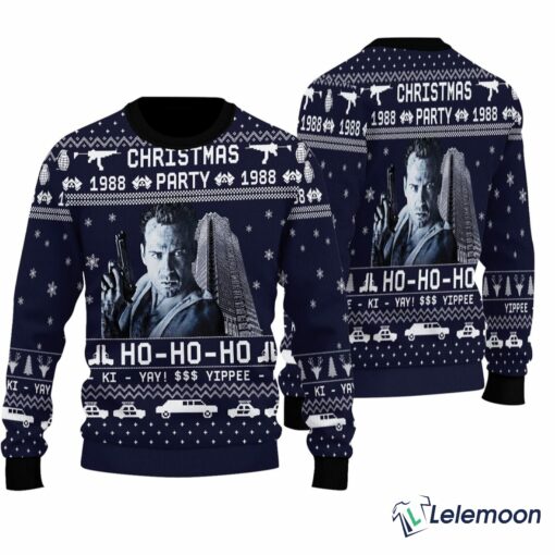 Nakatomi Plaza Ho Ho Ho Ki Yay Christmas Sweater