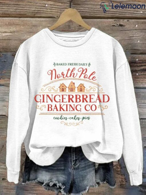 North Pole Milk & Cookie Co Baked Fresh Daily Since 1842 Sweatshirt
