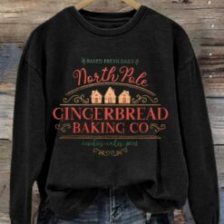 North Pole Milk & Cookie Co Baked Fresh Daily Since 1842 Sweatshirt $30.95