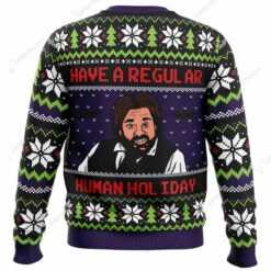 Regular Human Holiday What We Do In The Shadows Ugly Christmas Sweater $41.95