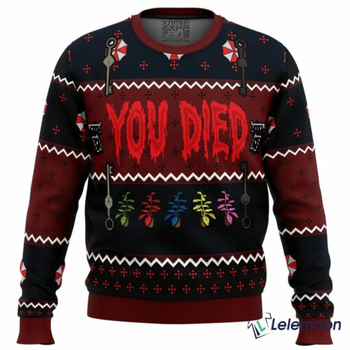 Resident Evil You Died Christmas Sweater