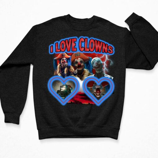 Sadstreet Buggy One Piece I Love Clowns T-Shirt $19.95
