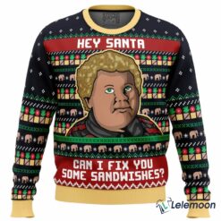 Sandwiches For Santa Bad Santa Sandwiches Christmas Sweater