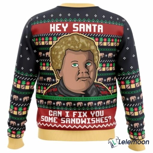 Sandwiches For Santa Bad Santa Sandwiches Christmas Sweater $41.95