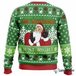 Santa When They Bake The Cookies Just Right Christmas Sweater $41.95