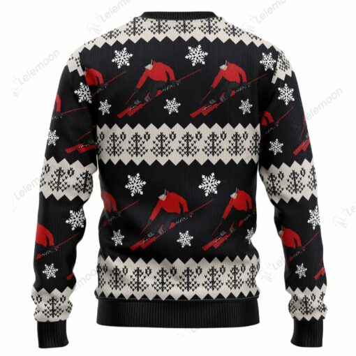 Skiing Christmas Christmas Sweater $41.95