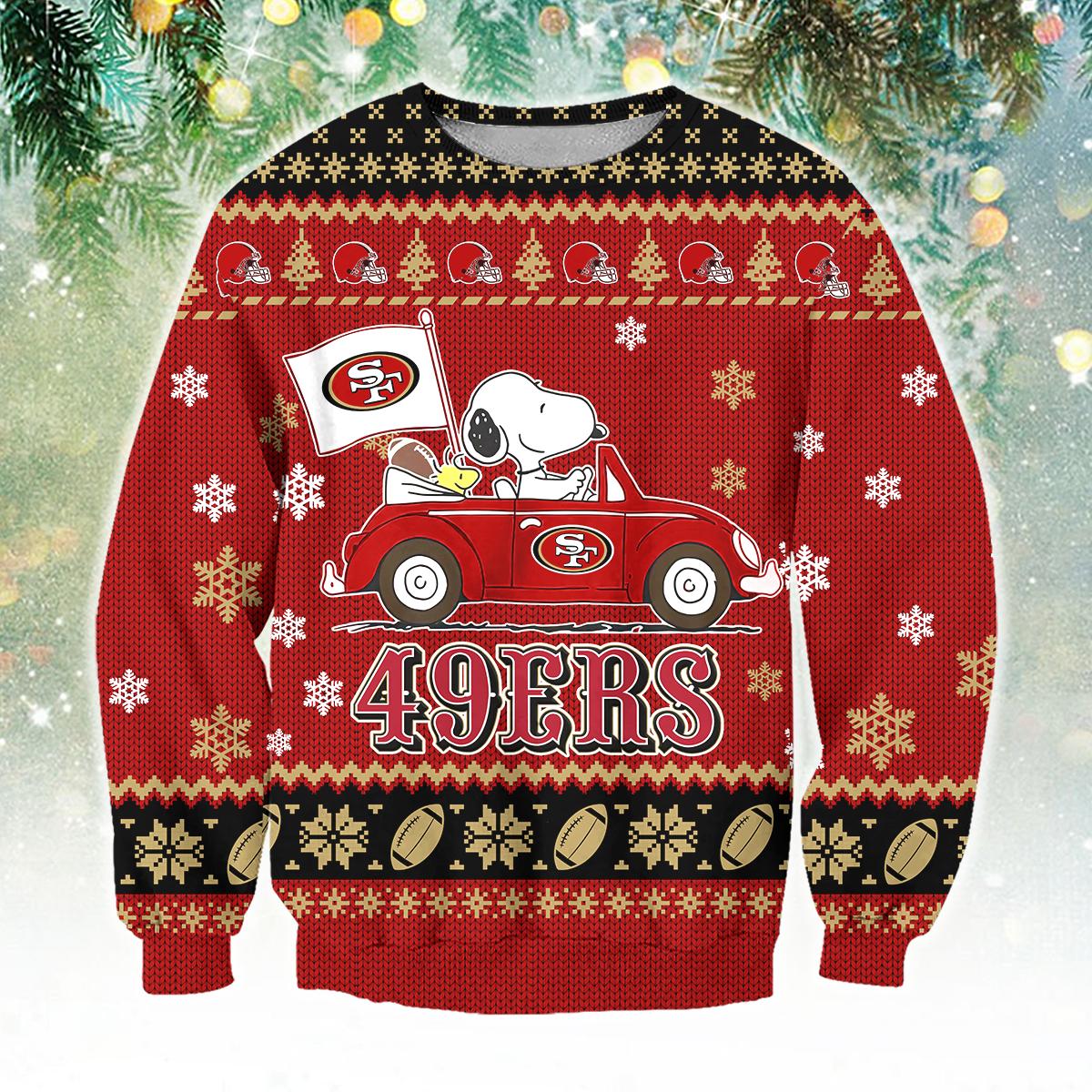 christmas sweater 49ers