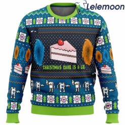 The Christmas Cake Is A Lie Portal 2 Ugly Christmas Sweater