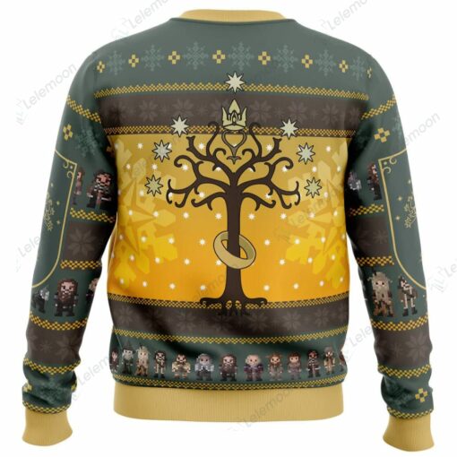 The Lord of the Rings Spend Christmas in Fellowship Ugly Christmas Sweater $41.95