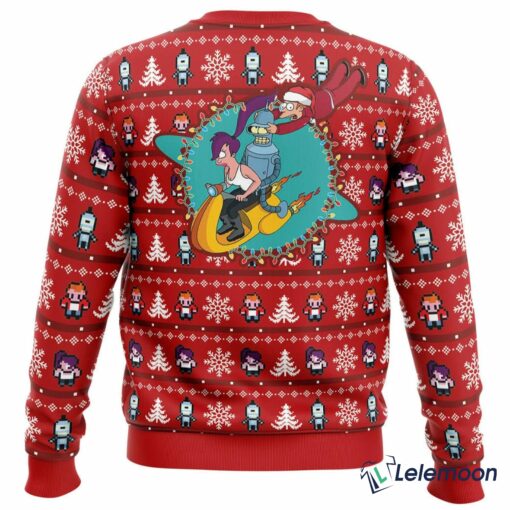 The Simpsons Fa-La-La-La Futurama Christmas Ugly Sweater $41.95