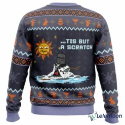 Tis But Scratch Ugly Christmas Sweater $41.95