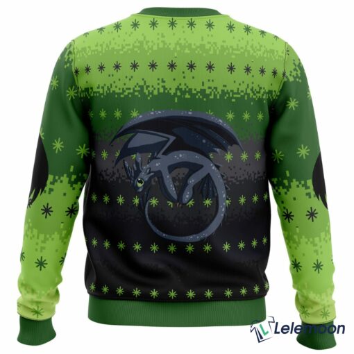 Toothless Christmas Ugly Sweater $41.95