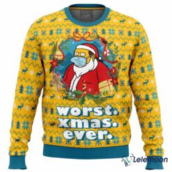 Worst Christmas Ever Simpsons Ugly Christmas Sweater