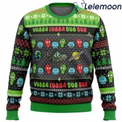 Wubba Lubba Wubba Lubba Rick Morty Ugly Christmas Sweater