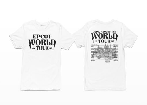 World Tour 1982 Shirt, Drink Around The World Tee $24.95