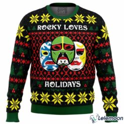 3 Ninjas Rocky Loves Holidays Christmas Sweater $41.95