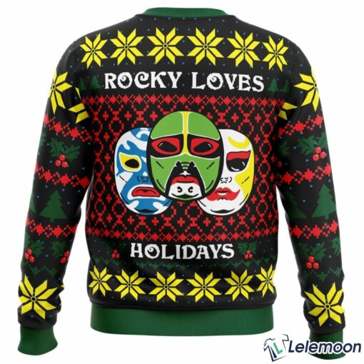 3 Ninjas Rocky Loves Holidays Christmas Sweater $41.95