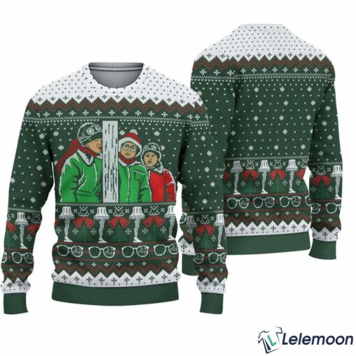 A Xmas Story Ugly Christmas Triple Dog Movie Xmas Sweater $41.95